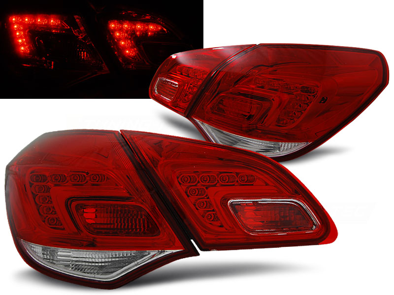 Zadné svetlá Opel Astra J 10-15 Hatchback LED Red White