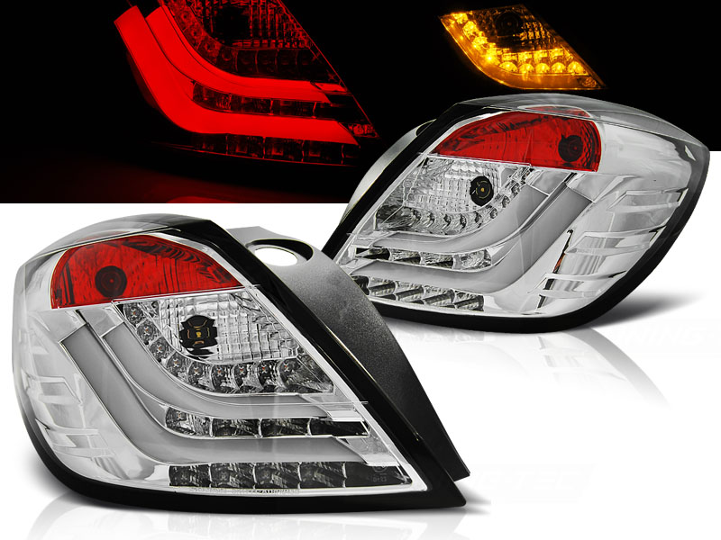 Zadné svetlá Opel Astra H 04-09 LED BAR 3D Chrome