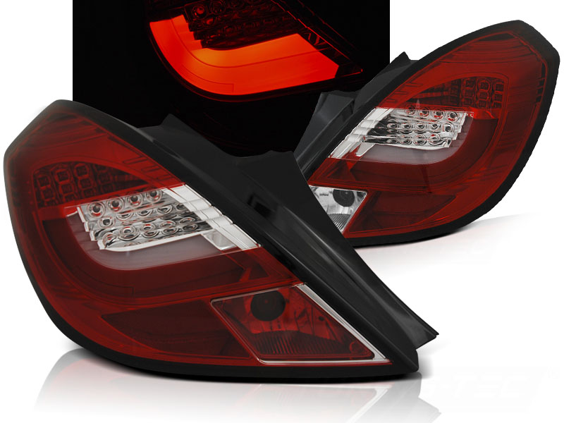 Zadné svetlá Opel Corsa D 06-14 LED BAR 3D Red White