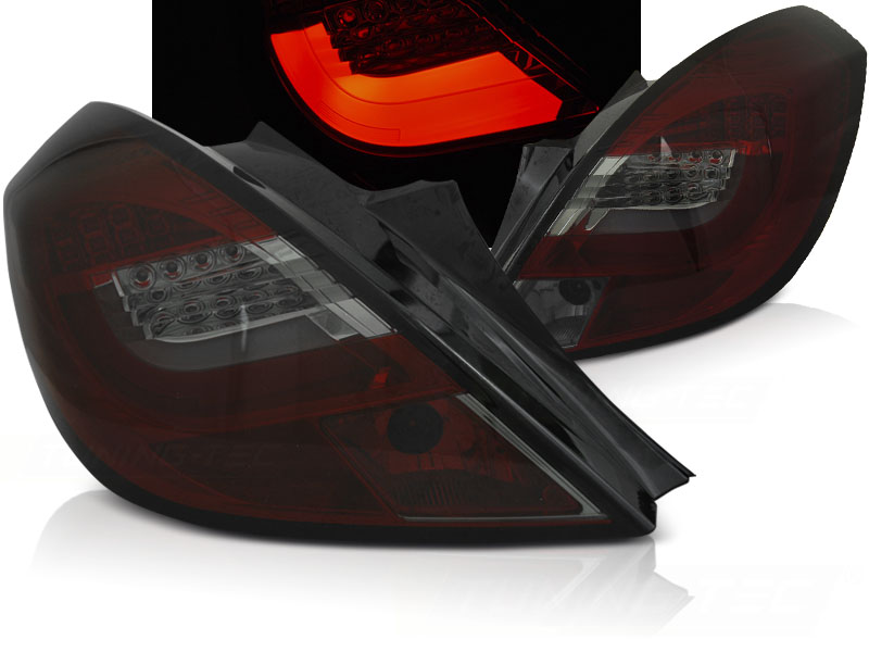 Zadné svetlá Opel Corsa D 06-14 LED BAR 3D Red Smoke