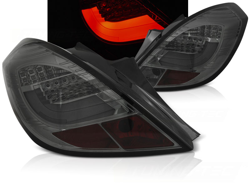 Zadné svetlá Opel Corsa D 06-14 LED BAR 3D Smoke