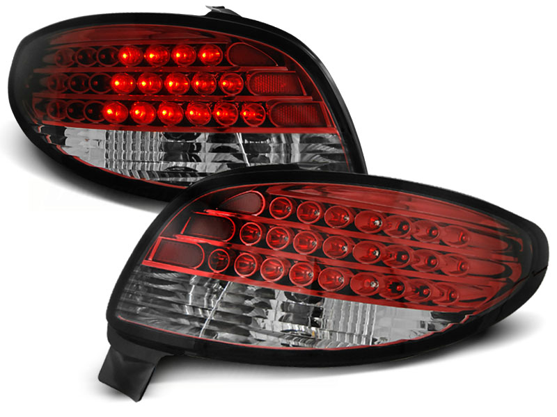 Zadné svetlá Peugeot 206 LED Red White