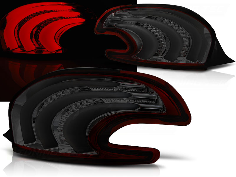 Zadné svetlá Peugeot 208 LED BAR Red Smoke