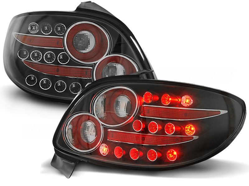 Zadné svetlá Peugeot 206 LED Black - 12