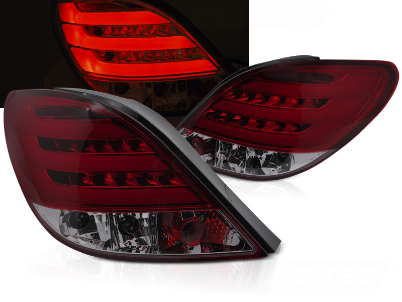 Zadné svetlá Peugeot 207 06-09 LED BAR Red Smoke