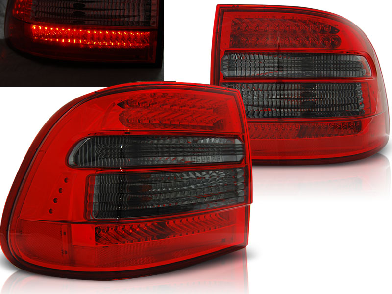 Zadné svetlá Porsche Cayenne 02-06 LED Red Smoke