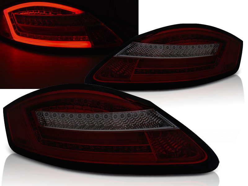 Zadné svetlá Porsche Boxster 987 Cayman 05-08 Red Smoke