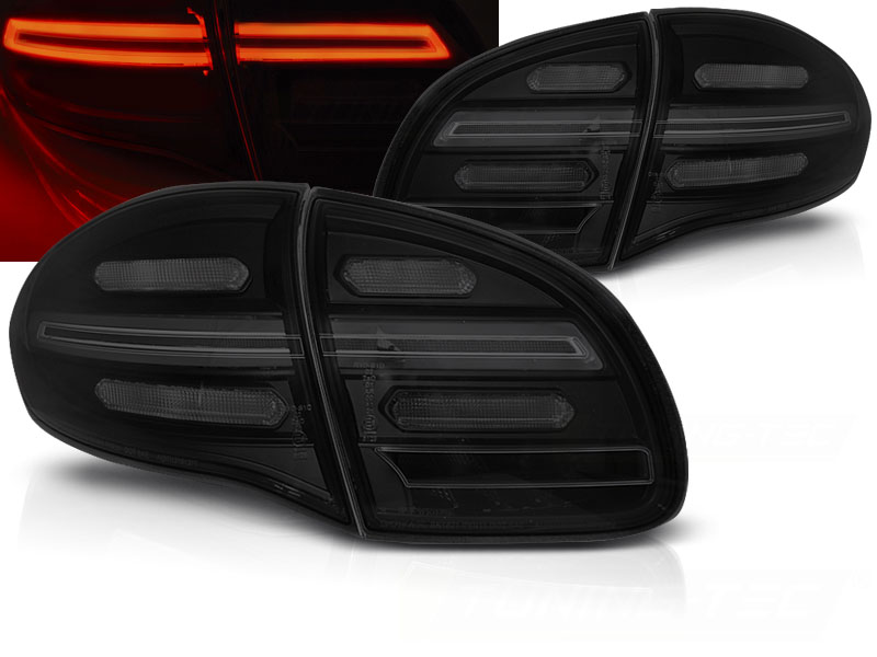 Zadné svetlá Porsche Cayenne 10-15 LED Black Smoke