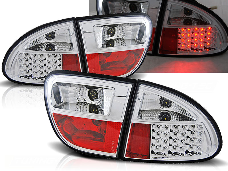 Zadné svetlá Seat Leon 99-04 LED Chrome - 01