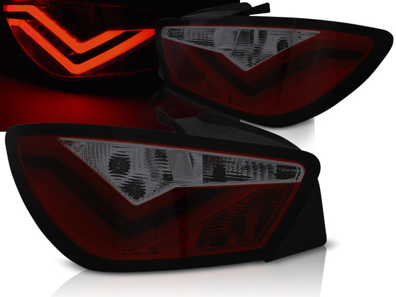 Zadné svetlá Seat Ibiza 6J 08-12 LED BAR 3D Red Smoke