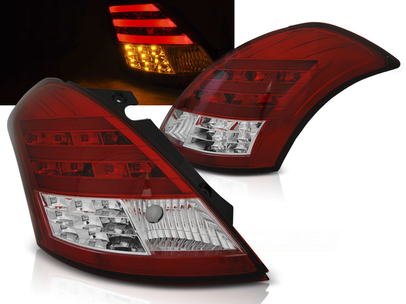 Zadné svetlá Suzuki Swift 5 10- LED BAR Red White