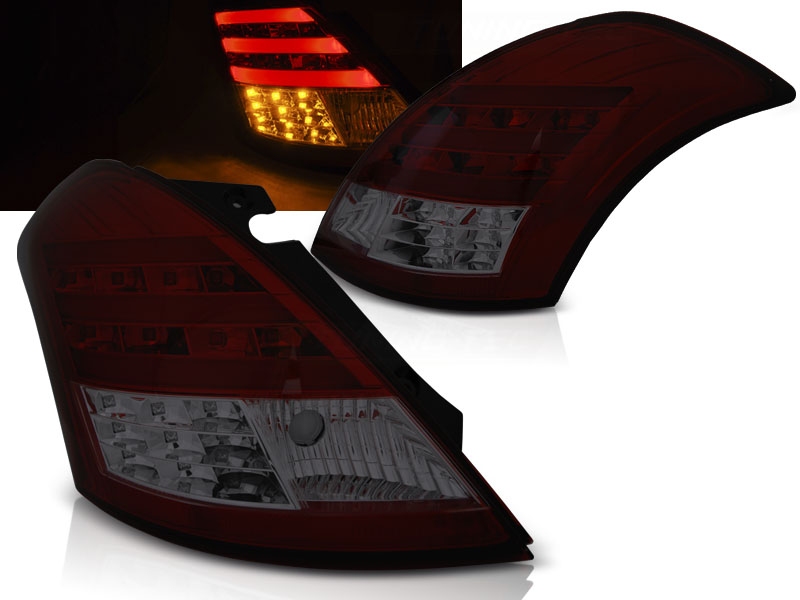 Zadné svetlá Suzuki Swift 5 10- LED BAR Red Smoke