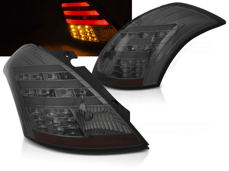 Zadné svetlá Suzuki Swift 5 10- LED BAR Smoke