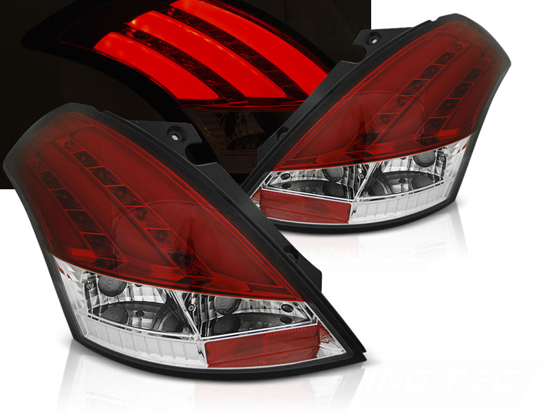 Zadné svetlá Suzuki Swift 5 10-17 LED BAR Red White