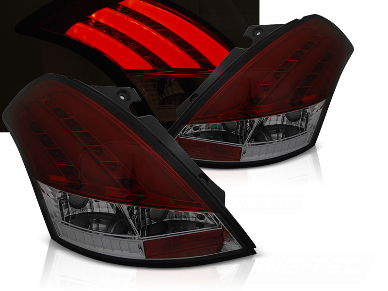 Zadné svetlá Suzuki Swift 5 10-17 LED BAR Red Smoke