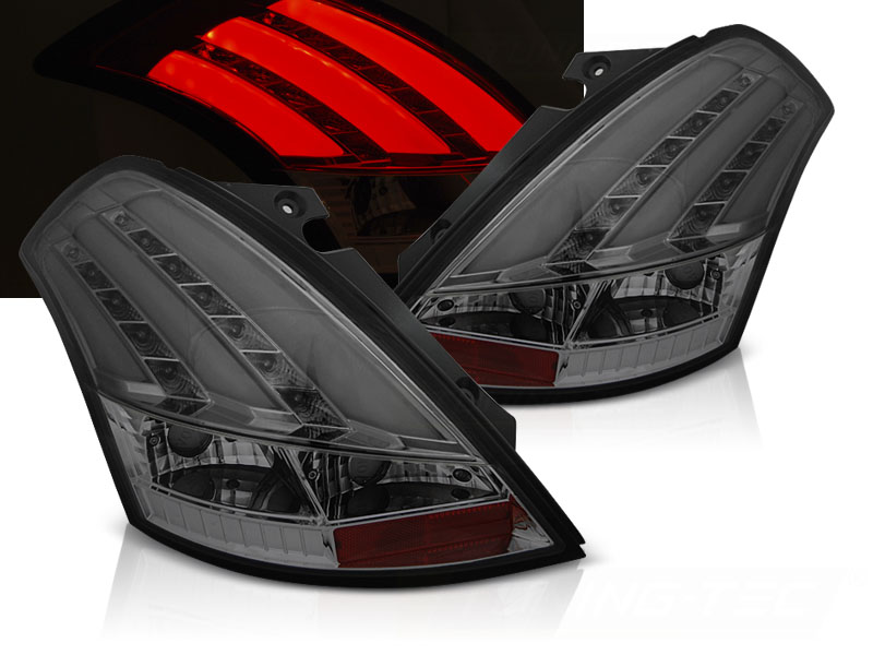Zadné svetlá Suzuki Swift 5 10-17 LED BAR Smoke