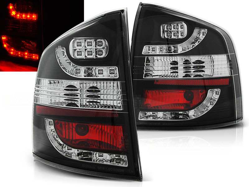 Zadné svetlá Škoda Octavia 2 Kombi 04-12 LED Black