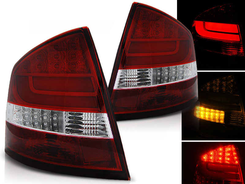 Zadné svetlá Škoda Octavia 2 Sedan Red LED BAR