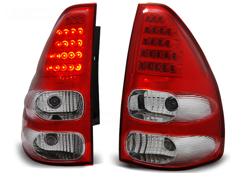 Zadné svetlá Toyota Land Cruiser 120 03-09 LED Red White