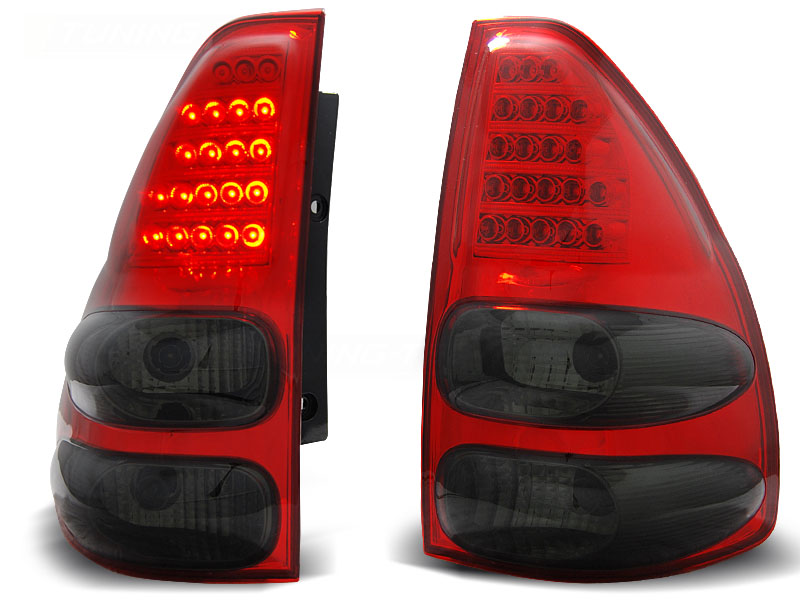 Zadné svetlá Toyota Land Cruiser 120 03-09 LED Red Smoke