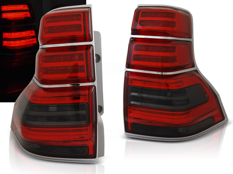 Zadné svetlá Toyota Land Cruiser 150 09-13 LED Red Smoke