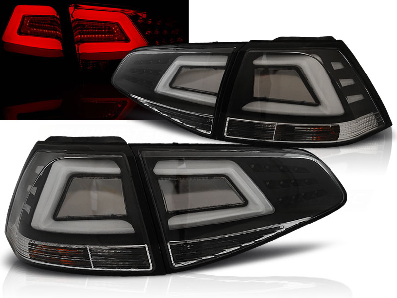 Zadné svetlá VW Golf 7 LED BAR Black