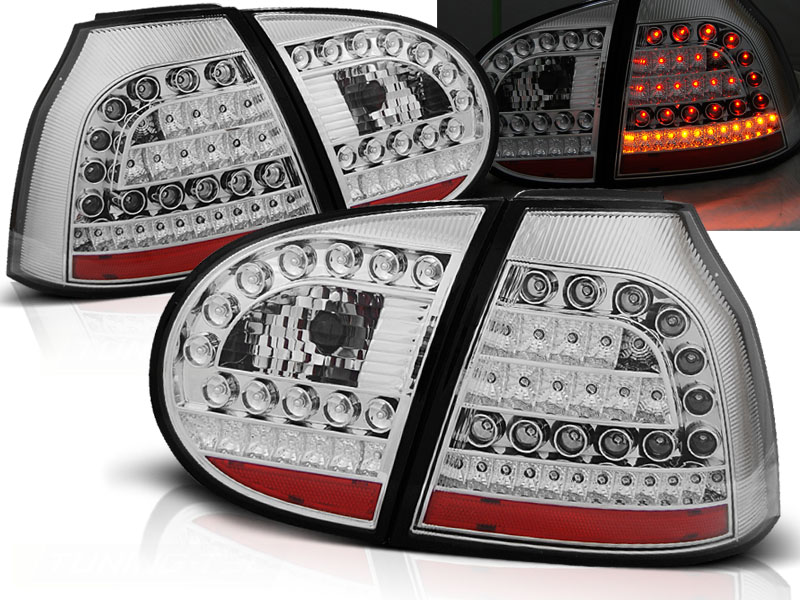 Zadné svetlá VW Golf 5 LED Chrome