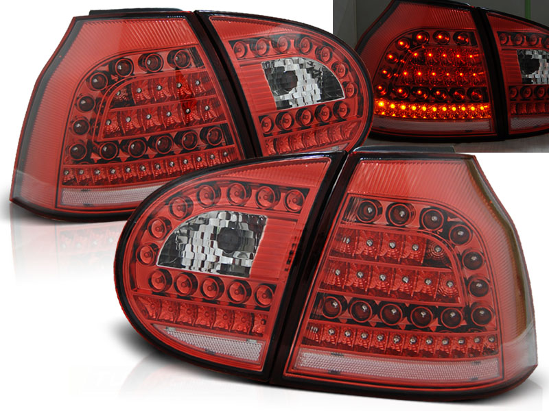 Zadné svetlá VW Golf 5 Red LED