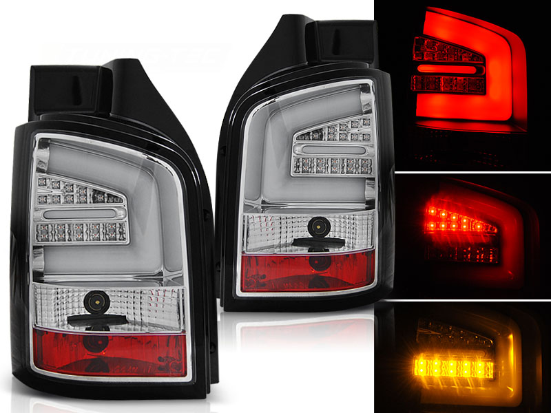 Zadné svetlá VW T5 03-09 LED BAR LED Chrome