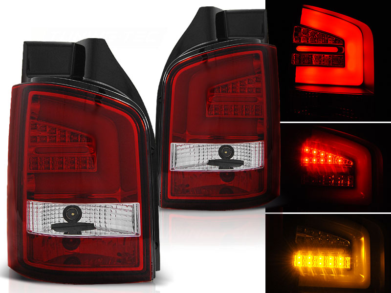 Zadné svetlá VW T5 03-09 LED BAR LED Red White