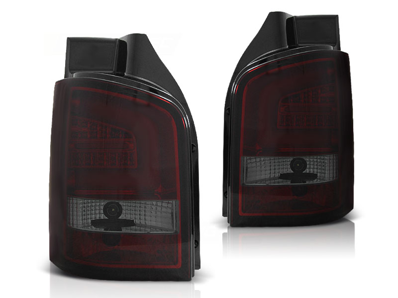 Zadné svetlá VW T5 10-15 LED BAR Red Smoke