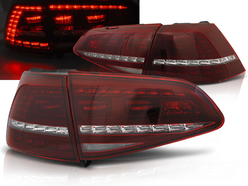 Zadné svetlá VW Golf 7 LED Dynamic Red White