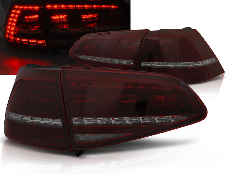 Zadné svetlá VW Golf 7 LED Dynamic Red Smoke