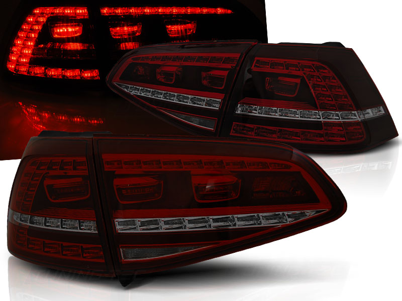 Zadné svetlá VW Golf 7 GTI Look LED Red Smoke