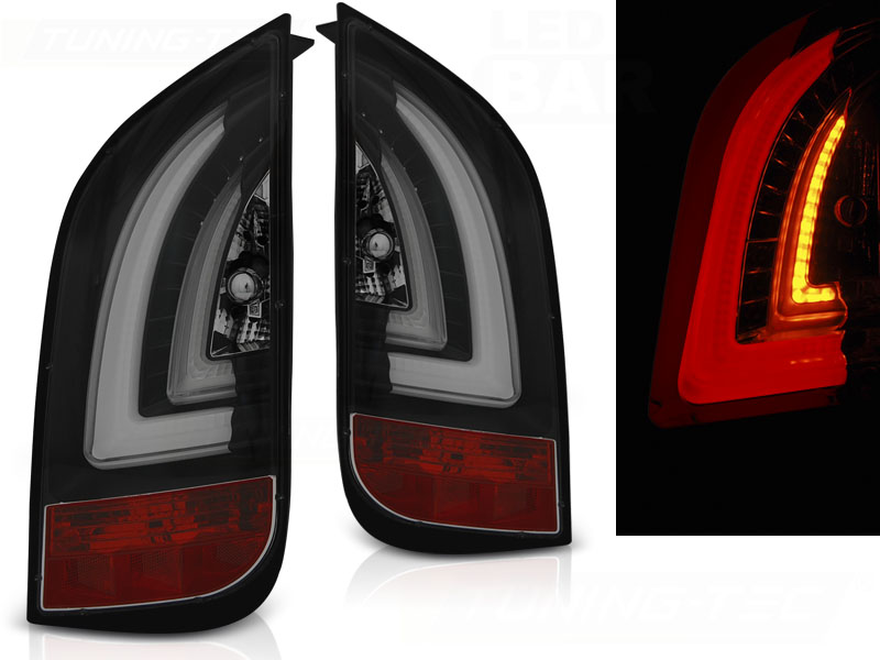 Zadné svetlá Škoda Citigo/VW UP LED BAR Black Smoke