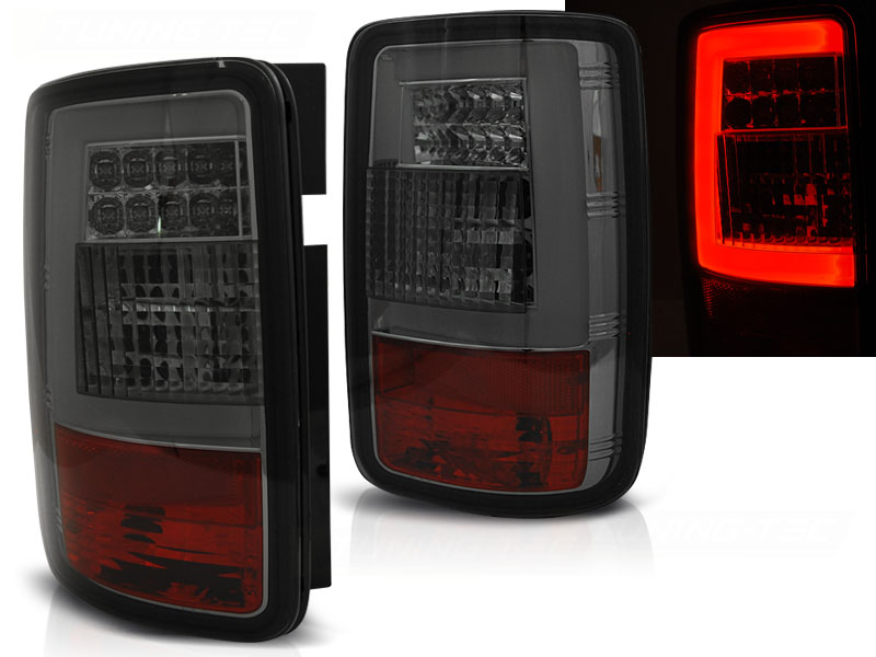 Zadné svetlá VW Caddy 03-14 LED BAR Smoke