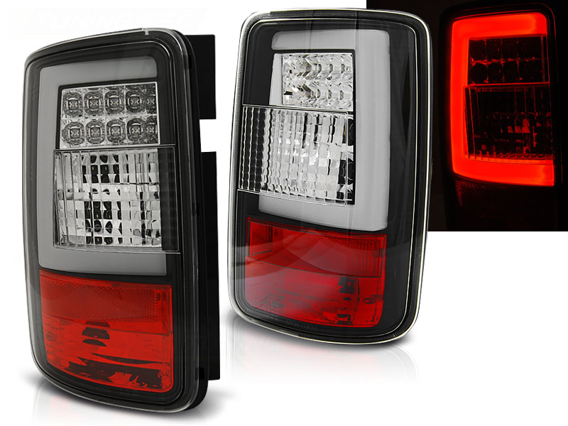 Zadné svetlá VW Caddy 03-14 LED BAR Black