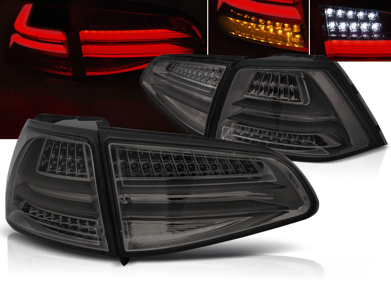 Zadné svetlá VW Golf 7 LED BAR Smoke