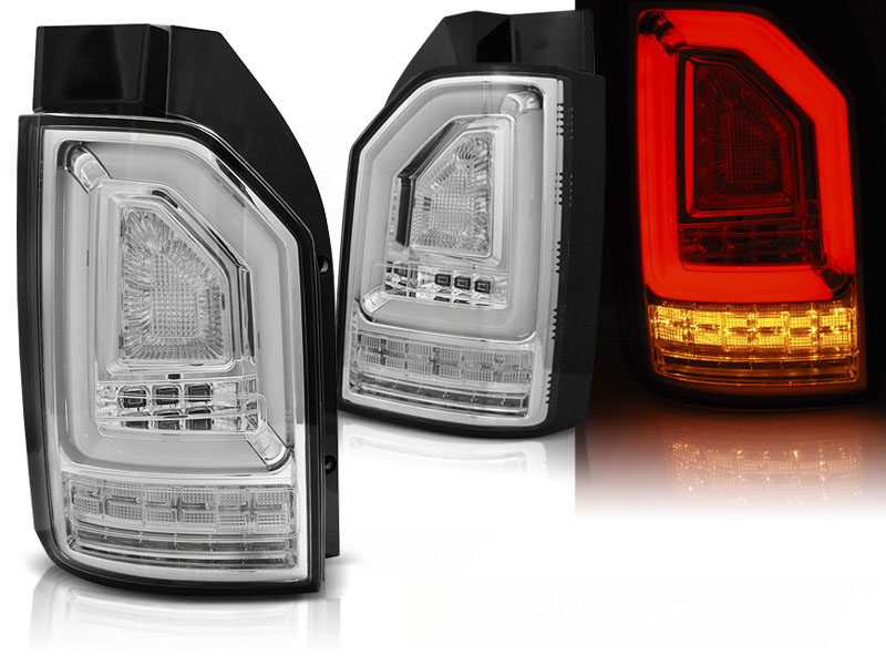 Zadné svetlá VW T6 Bulb LED BAR Dynamic Chrome