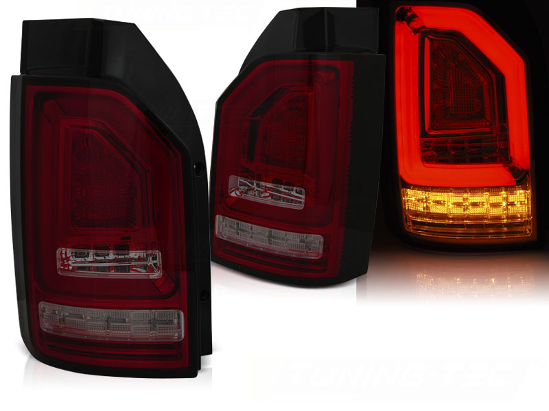 Zadné svetlá VW T6 Bulb LED BAR Dynamic Red Smoke