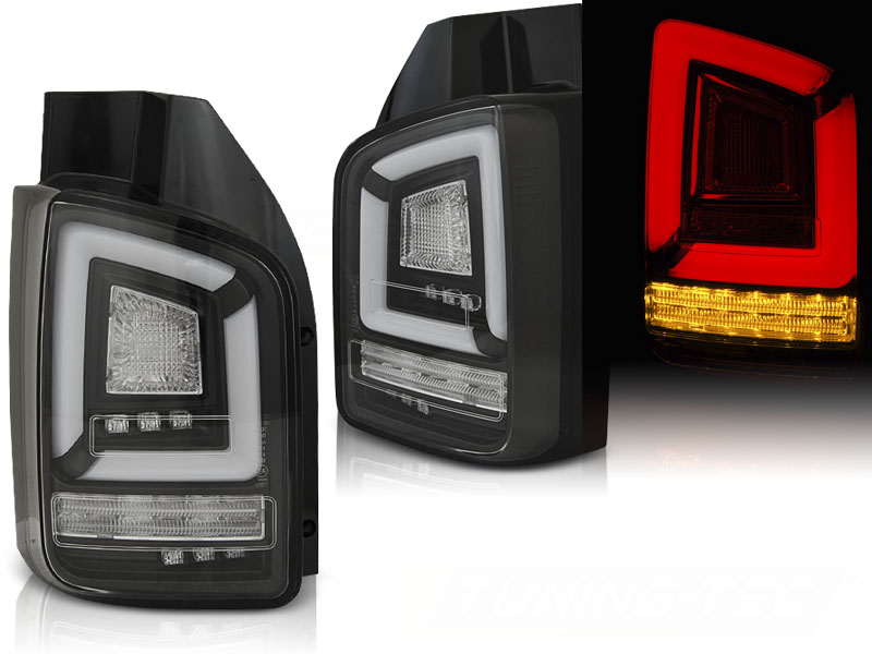 Zadné svetlá VW T6 Twin Door LED BAR Dynamic Black