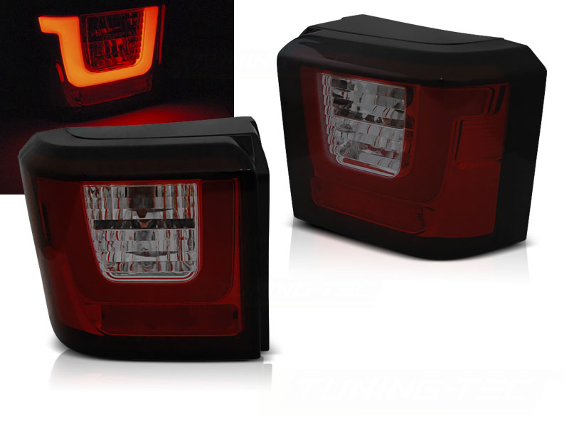 Zadné svetlá VW T4 90-03 LED BAR Red Smoke