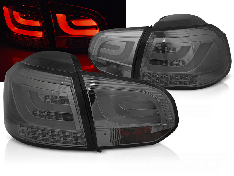 Zadné svetlá VW Golf 6 LED BAR Smoke - N0