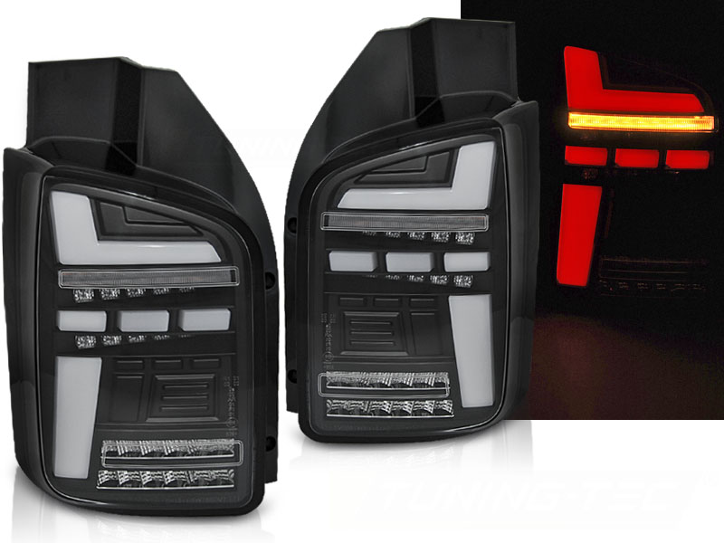 Zadné svetlá VW T5 03-09 Twin Door Full LED Black