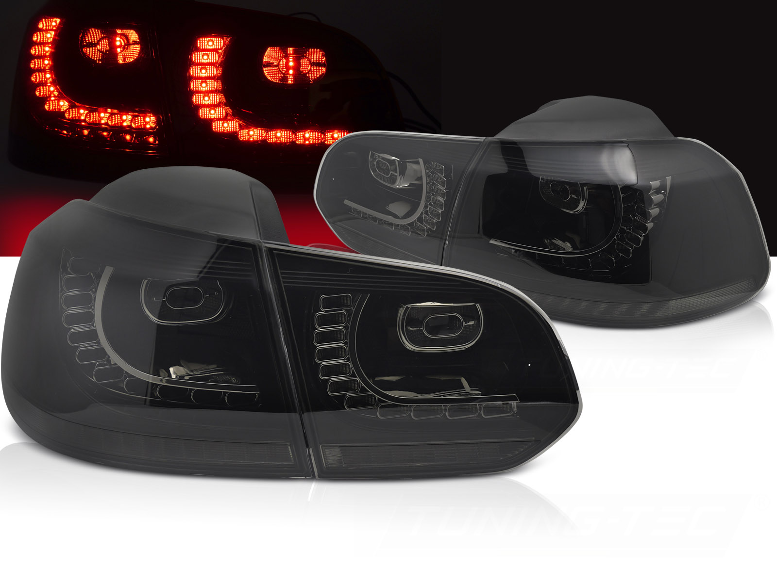 Zadné svetlá VW Golf 6 LED Dynamic Smoke