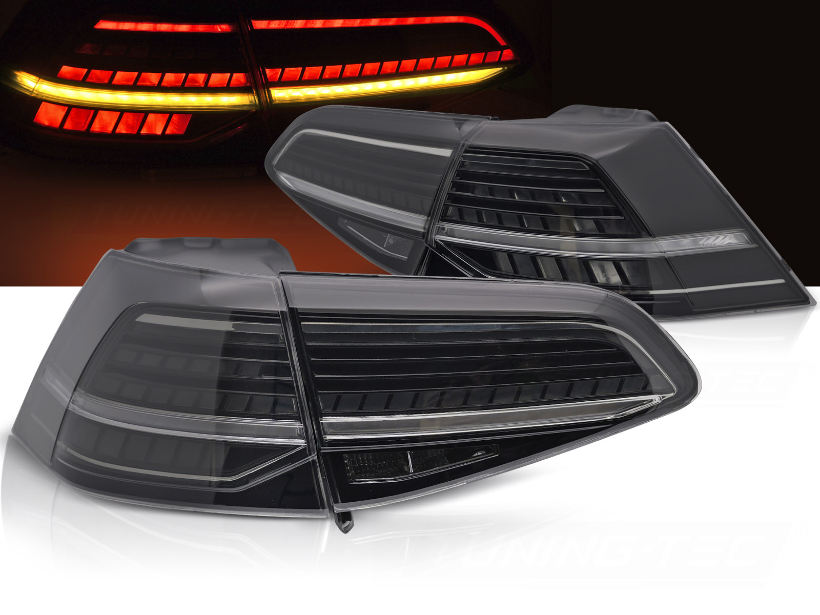 Zadné svetlá VW Golf 7 13-19 Hatchback LED Dynamic Smoke