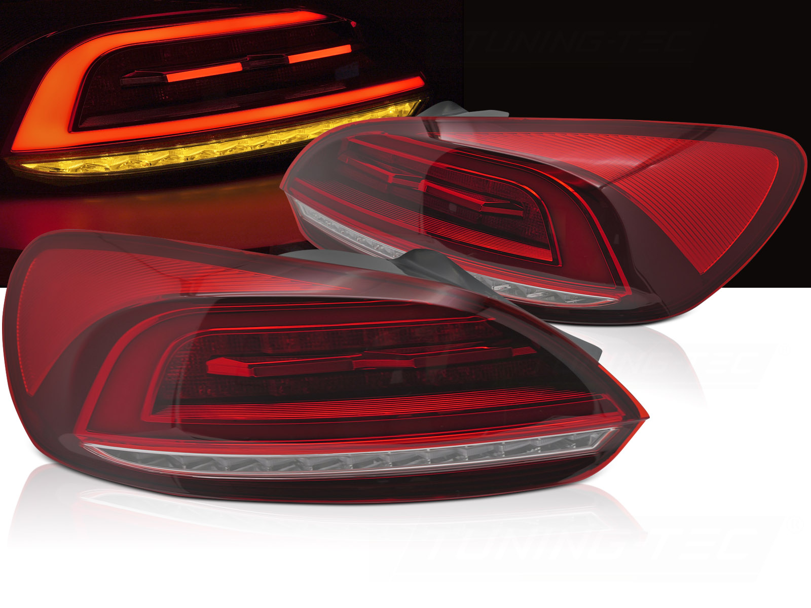 Zadné svetlá VW Scirocco 3 Red LED