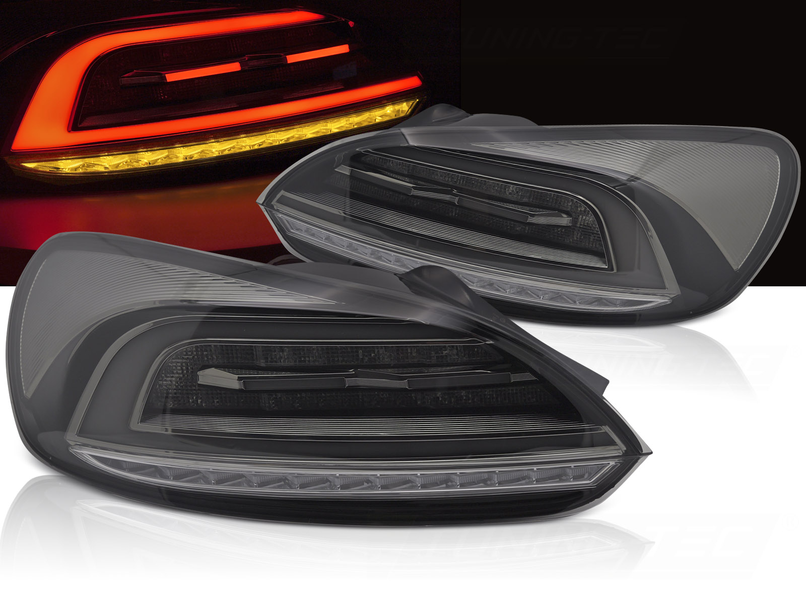 Zadné svetlá VW Scirocco 3 LED Smoke - V7