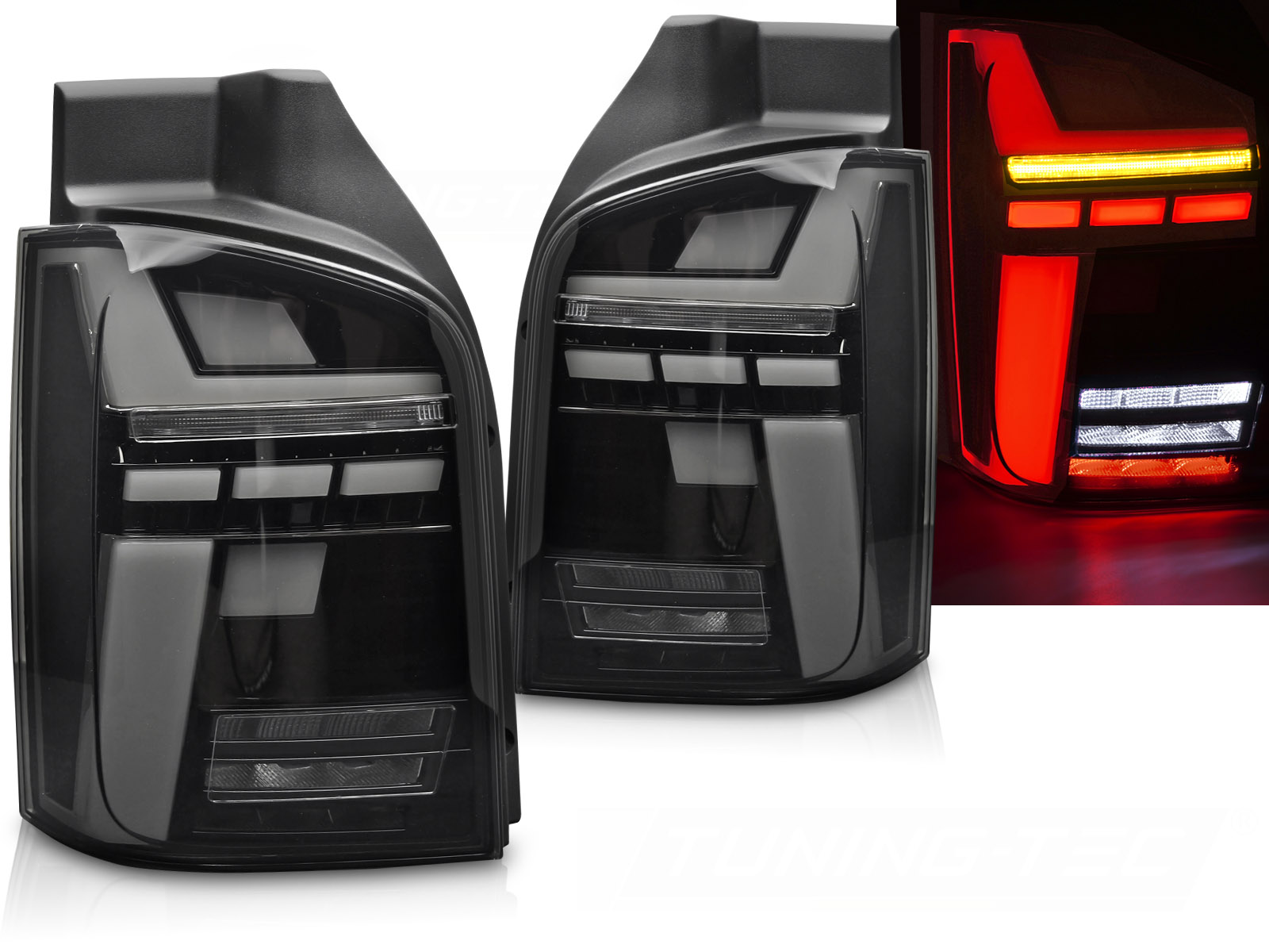 Zadné svetlá VW T5 03-15 WL LED BAR Smoke