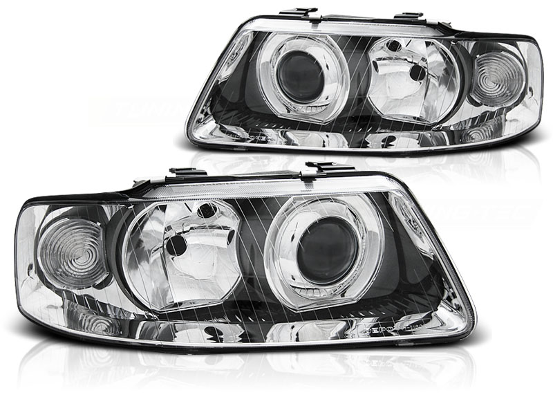 Predné svetlá Audi A3 00-03 Chrome